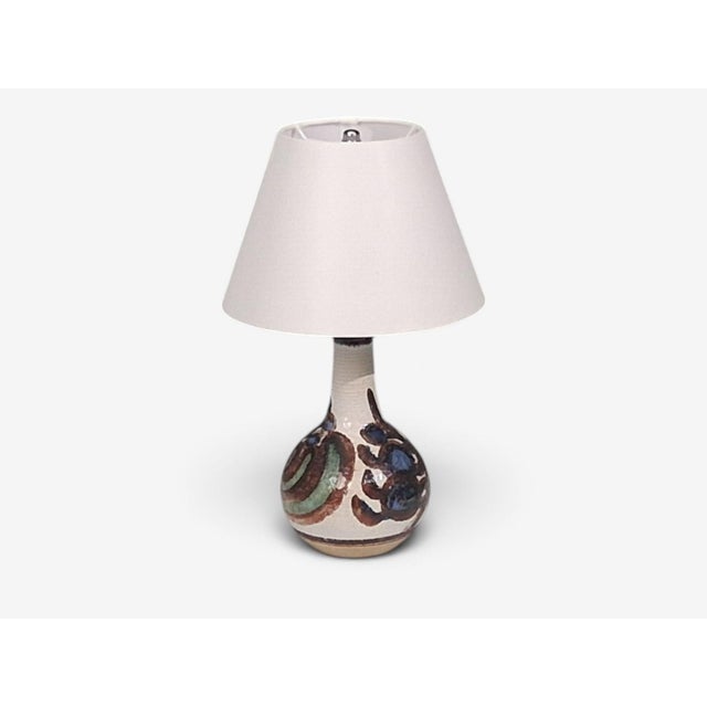 Mid-Century Modern 1960s Mid-Century Modern Noomi Backhausen, Table Lamp, Colorful Glazed Stoneware For Sale - Image 3 of 11