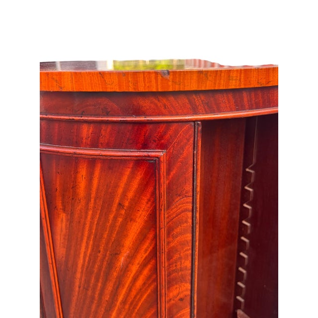 Brown Late 20th Century Mahogany Revolving Bookcase Ethan Allen For Sale - Image 8 of 12
