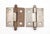 Vintage right hand cabinet door hinges made of steel. The original mounting screws are not available. Good condition with...