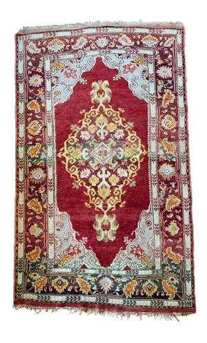 Turkish Anatolian Semi-Antique Carpet - 3′8″ × 6′