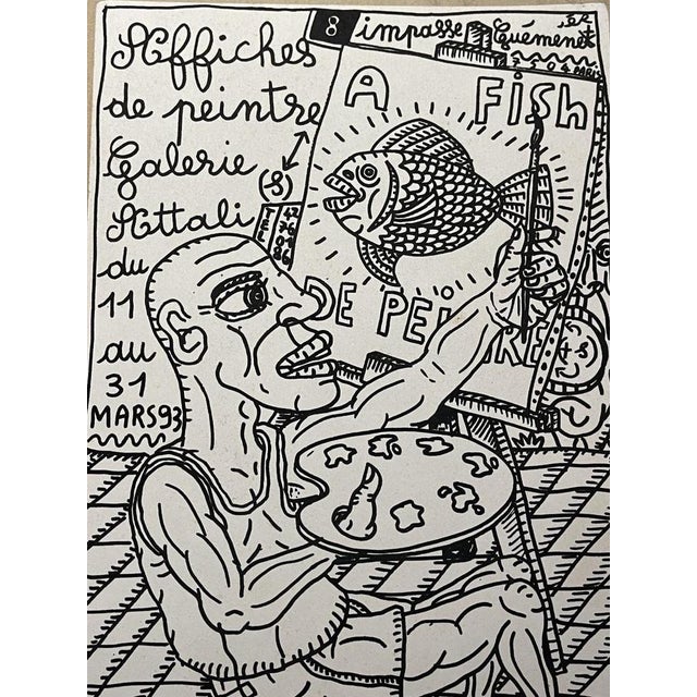 Modern Robert Combas, Attali, Screenprint For Sale - Image 3 of 11