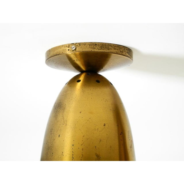 Large Mid-Century Modern Brass Ceiling Lamps, 1950s, Set of 2 For Sale - Image 11 of 15