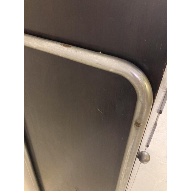 Modern Wall Unit in Wood and Tubular Metal, 1920s For Sale - Image 16 of 17