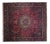 Vintage Tabriz Square Rug - 12'3" X 13'9" For Sale