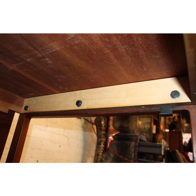 Mid 20th Century Danish Teak Executive Desk by Arne Vodder for H. P. Hansen For Sale - Image 9 of 18