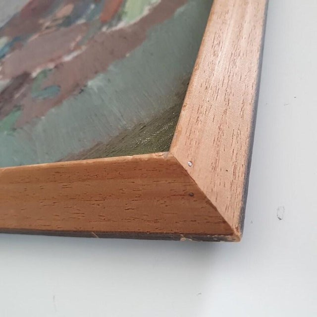 Swedish School, Harbour Scene, 1960s, Oil on Canvas For Sale - Image 11 of 18