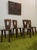 Set of four "king" or "crown" side chairs, attributed to Olavi Hanninen, sourced from France Primitive and organic,...