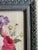 Shabby Chic ‘Vintage Garden” 8x10 Traditional Botanic Inspired Pink and Purple Floral Painting on Natural Linen Canvas Framed in Antique Style Black Frame. For Sale - Image 3 of 8