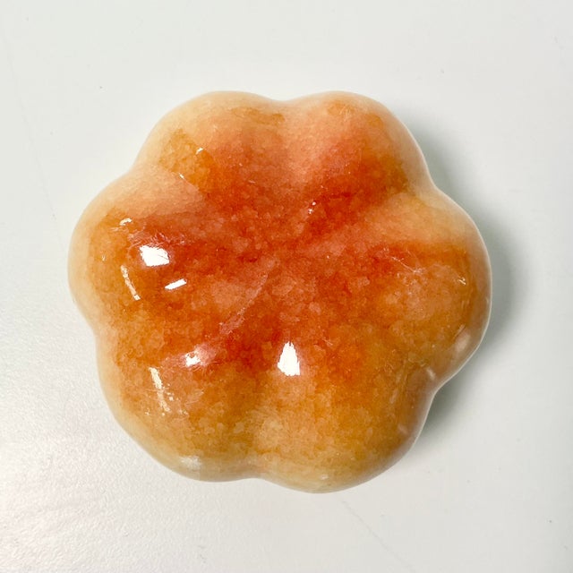 Mid 20th Century Mid-Century Italian Boho Chic Natural Alabaster Marble Fruit - Set of 3. For Sale - Image 5 of 10