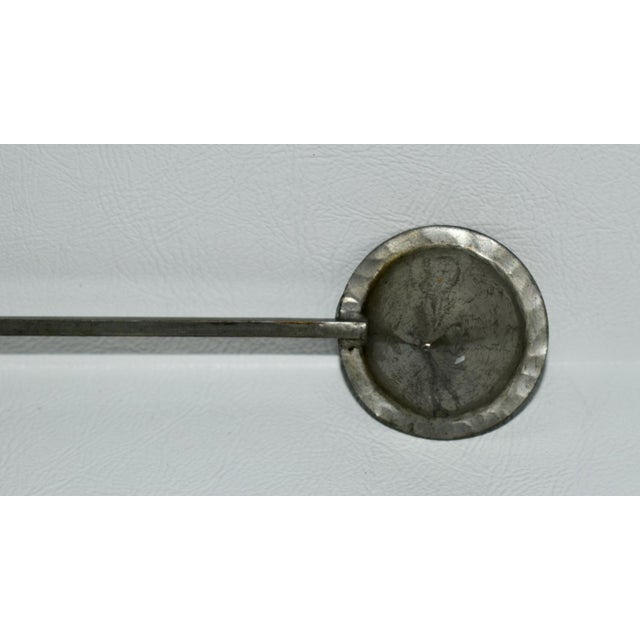 1960s Vintage Art Noveau Style Pewter Candle Snuffer For Sale - Image 5 of 13