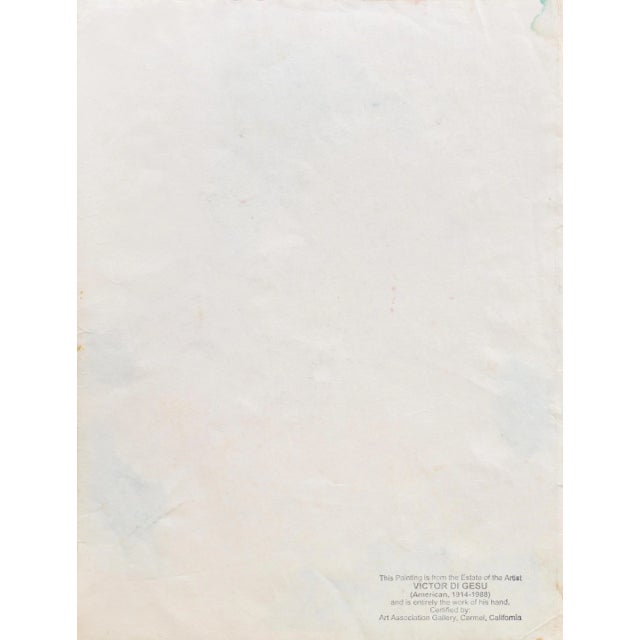 'Mother and Child' by Victor Di Gesu, Carmel Artist, Paris Academie Chaumiere, Louvre, San Francisco Art Association, Los Angeles County Museum of Art For Sale In Monterey, CA - Image 6 of 7