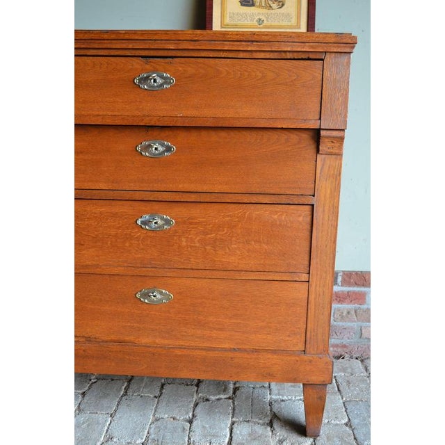 Traditional Antique Empire Oak Chest of Drawers For Sale - Image 3 of 8