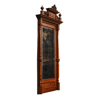 Gründerzeit Wall Mirror in Walnut, Late 19th Century For Sale
