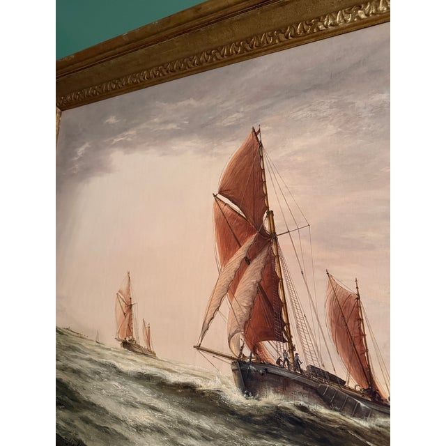 John Bentham-Dinsdale "Thames Entry" Oil on Canvas C. 1972 For Sale - Image 12 of 12