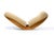 Wood Sculptural Walnut Rocking Chaise Lounge in Soft Butterscotch Shearling C. 1980 For Sale - Image 7 of 12