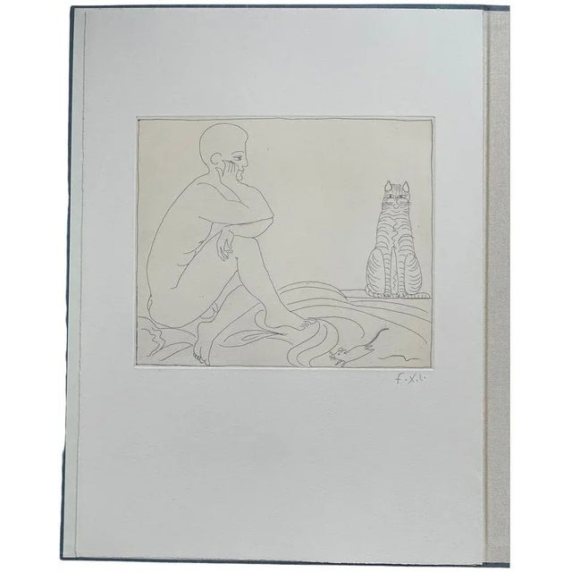 2000 - 2009 Francois-Xavier Lalanne, Cat, Mouse and Seated Man, 2002, Etching For Sale - Image 5 of 5