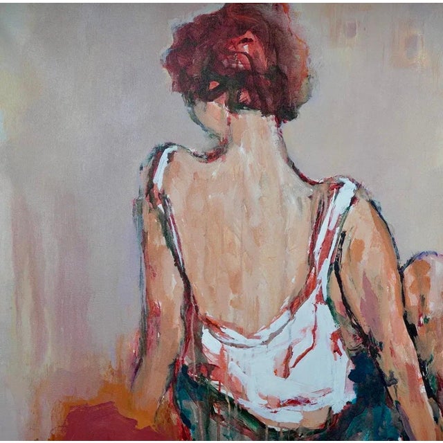 Urbain Huchet, Large Post Impressionist Fauvist Art French Oil Painting Dancer Urbain Huchet, c.1998 For Sale - Image 12 of 15