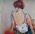 Urbain Huchet, Large Post Impressionist Fauvist Art French Oil Painting Dancer Urbain Huchet, c.1998 For Sale - Image 12 of 15