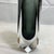 Mid-Century Modern Vintage Murano Sommerso Art Glass Block Vase Dark Grey Cased in Clear For Sale - Image 3 of 5