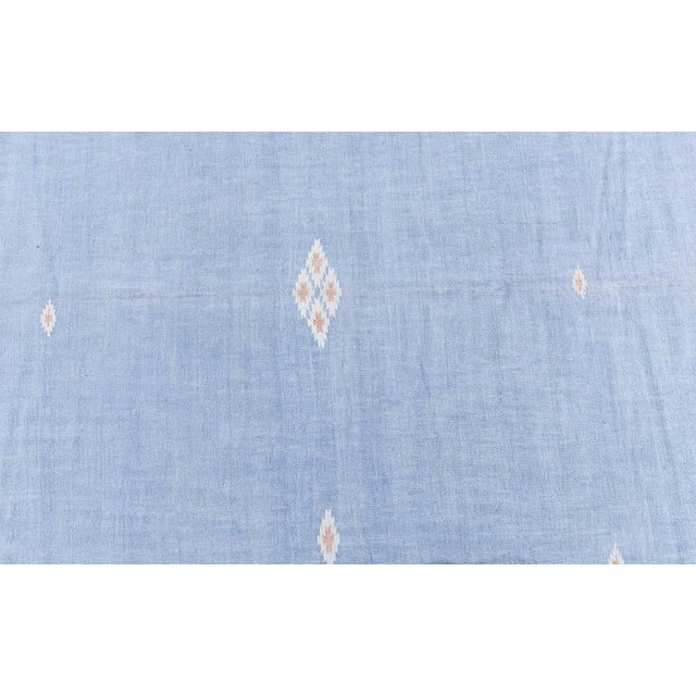 Doris Leslie Blau Mid-Century Indian Dhurrie Classic Taupe Flatweave Cotton Rug For Sale In New York - Image 6 of 7