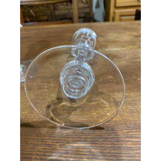 Traditional 1960s Waterford Crystal Candlesticks - a Pair For Sale - Image 3 of 4
