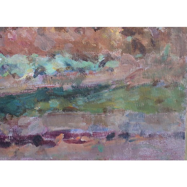 Vintage Ukrainian Impressionist Painting, Rural Autumn Landscape, 1970s 22-30 For Sale - Image 6 of 6