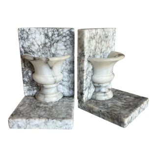 Vintage Italian Marble Bookends, Mid- Century For Sale