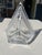 Vintage Postmodern Mikasa "Legacy" Frosted Geometric Crystal Centerpiece Bowl For Sale - Image 9 of 10