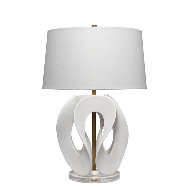 2020s Jamie Young Swan Table Lamp in White Resin For Sale - Image 5 of 5