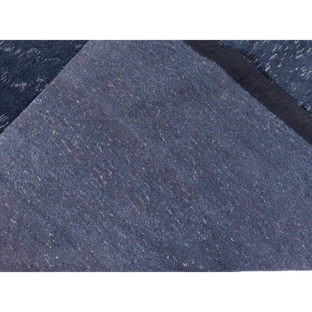 Textile Modern Midnight Wool Rug by Doris Leslie Blau For Sale - Image 7 of 7