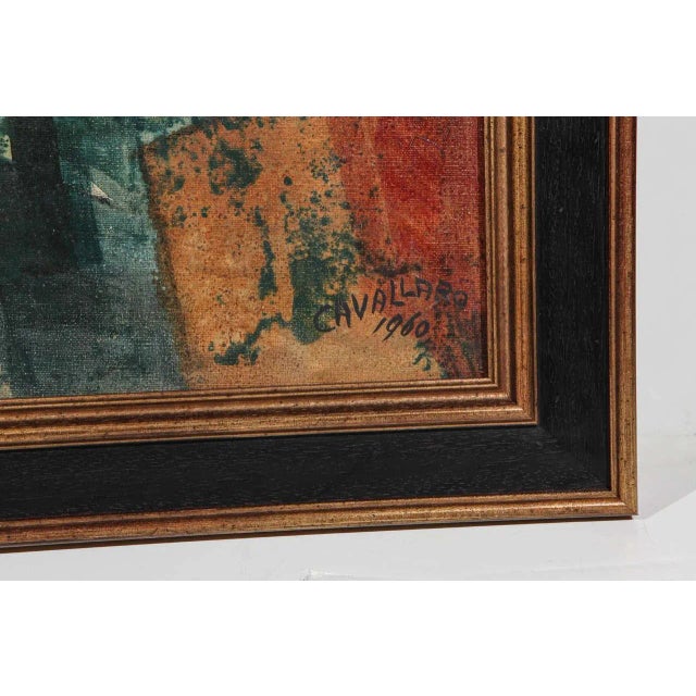 Original Midcentury Abstract Painting For Sale - Image 4 of 6