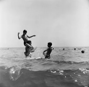 Beach Play Contemporary Art Print