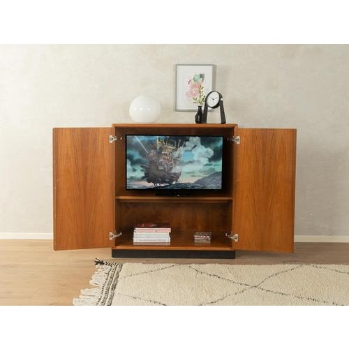 Brown Mid.-Century TV Cabinet, 1960s For Sale - Image 8 of 8
