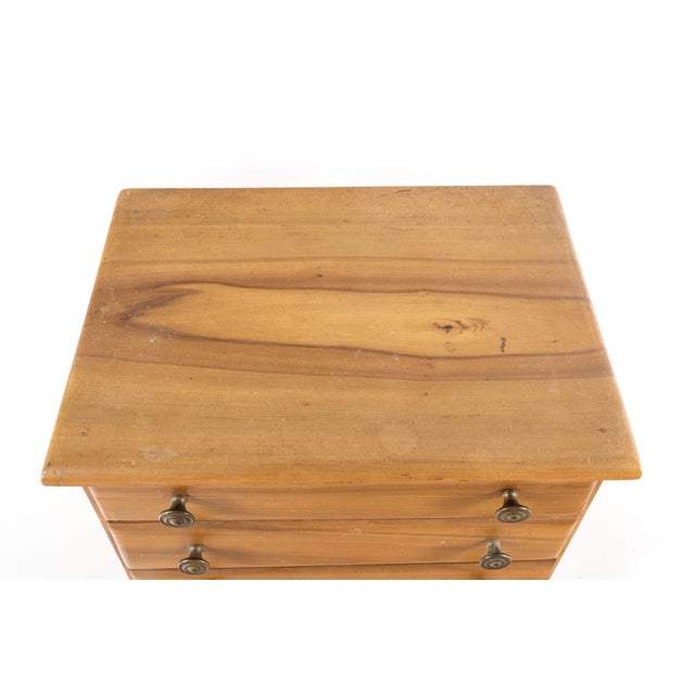 Mid 20th Century Vintage Salesman Sample Maple Chest of Drawers For Sale - Image 5 of 9