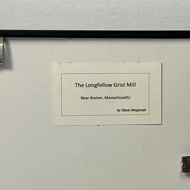 1990s Vintage Americana Colonial Time-Lapsed Photography, the Longfellow Grist Mill by Steve Wegernast For Sale - Image 10 of 14