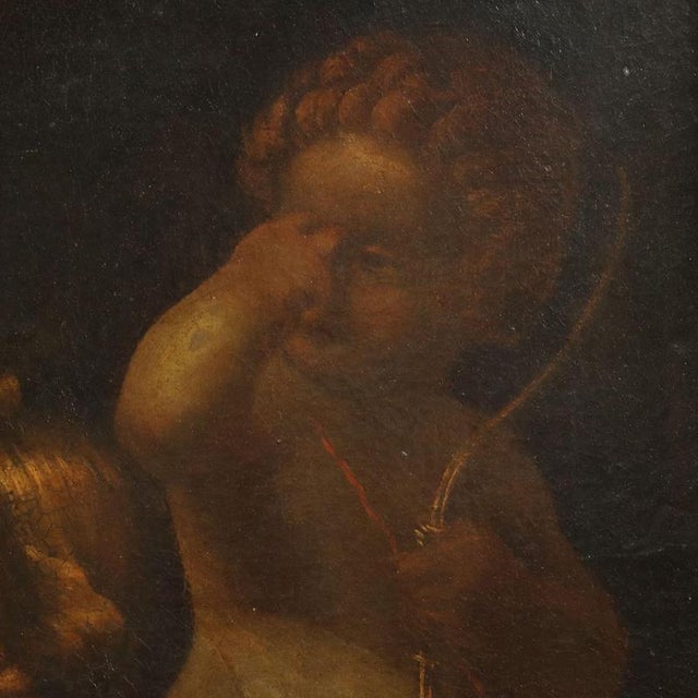 Tuscan School Artist, Leda and the Swan, 1600s, Oil on Canvas For Sale - Image 5 of 11
