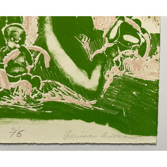 Figurative 1971 Adrienne Anderson Figural Nude Lithograph For Sale - Image 3 of 4