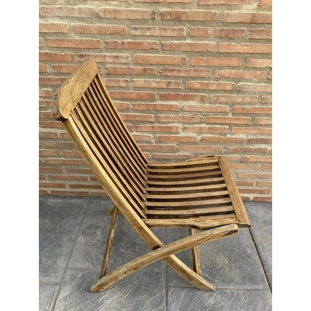 Beautiful example of one of the first cruise loungers. Original condition without repairs. Made from teak, it would look...