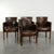 Grained Cowhide Dining Chairs in a Dark Color Scheme, Set of 4 For Sale - Image 15 of 15