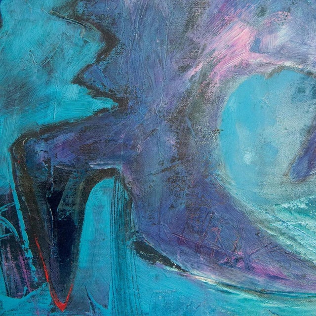 Follower of the Cobra Group, Abstract Figure Composition, 1990s, Oil on Panel For Sale - Image 4 of 7