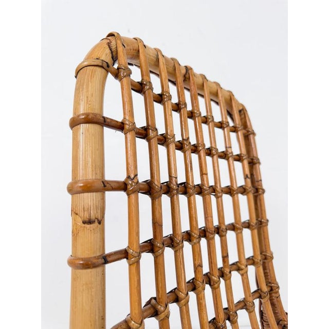 Mid-Century Modern Italian Bamboo, Cane and Rattan Dining Chairs, 1960s, Set of 4 For Sale - Image 14 of 18