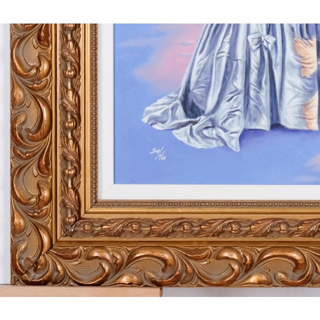 2010s 2016 Michael Cheval "Love Hunter Ii" Artist Hand Signed & Numbered Limited Edition 344/450 Framed & Matted Color Dye Sublimation on Aluminum For Sale - Image 5 of 9