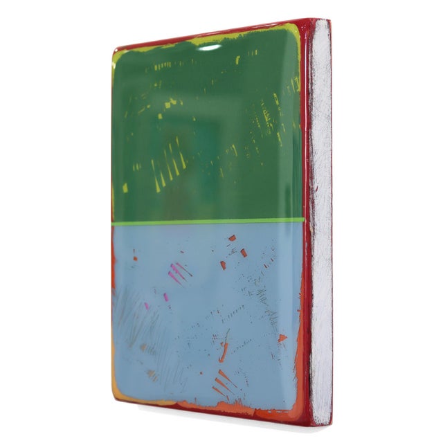 Contemporary The Window 368 - Modern Shiny Resin Minimalist Earthy Cool Dual Tone Artwork by Ricky Hunt For Sale - Image 3 of 9