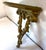 Syroco Vintage Syroco Wood Gold Wall Shelf For Sale - Image 4 of 9