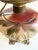 Early 20th Century Hand Painted Floral Gone With The Wind Oil Lamp Converted, w/ Nightlight For Sale - Image 9 of 18