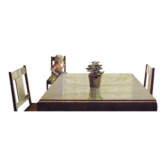 Unframed original realistic limited edition lithograph art print on paper by American artist Keith Rasmussen. Hand signed,...