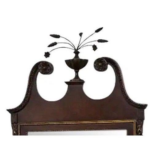 Large Federal Style Mahogany and Gilt Constitution Mirror With Urn and Wheat Finial For Sale - Image 9 of 13