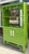 Modern Modern Chartreuse Green Lacquer Bookcase Cabinet Etagere For Sale - Image 3 of 6