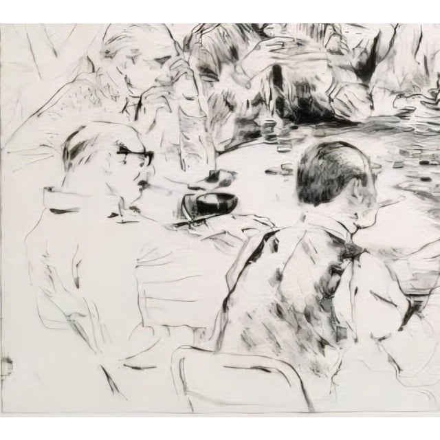 Linen LeRoy Neiman Signed Etching "The Gambler" 1980 Limited Edition 162/250 For Sale - Image 8 of 8