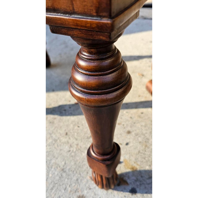 Large Late 20th Century High-Quality Bespoke Georgian Style Footstools- a Pair For Sale - Image 9 of 12